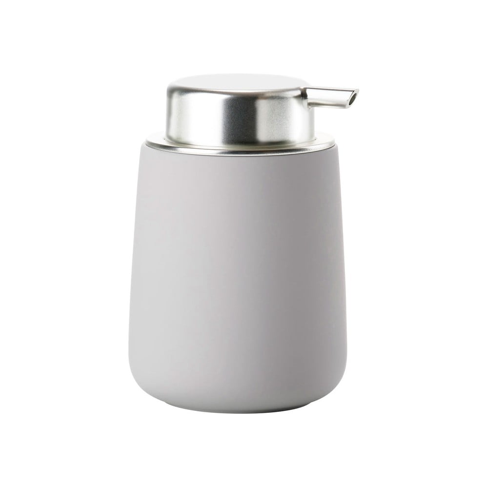 Dozator de săpun lichid gri deschis din porțelan 250 ml Nova – Zone Dozator de săpun lichid gri deschis din porțelan 250 ml Nova – Zone