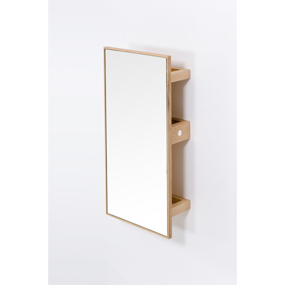 Dulăpior cu oglindă din lemn de stejar în culoare naturală 31x61,5 cm Slimline - Wireworks Dulăpior cu oglindă din lemn de stejar în culoare naturală 31x61,5 cm Slimline - Wireworks