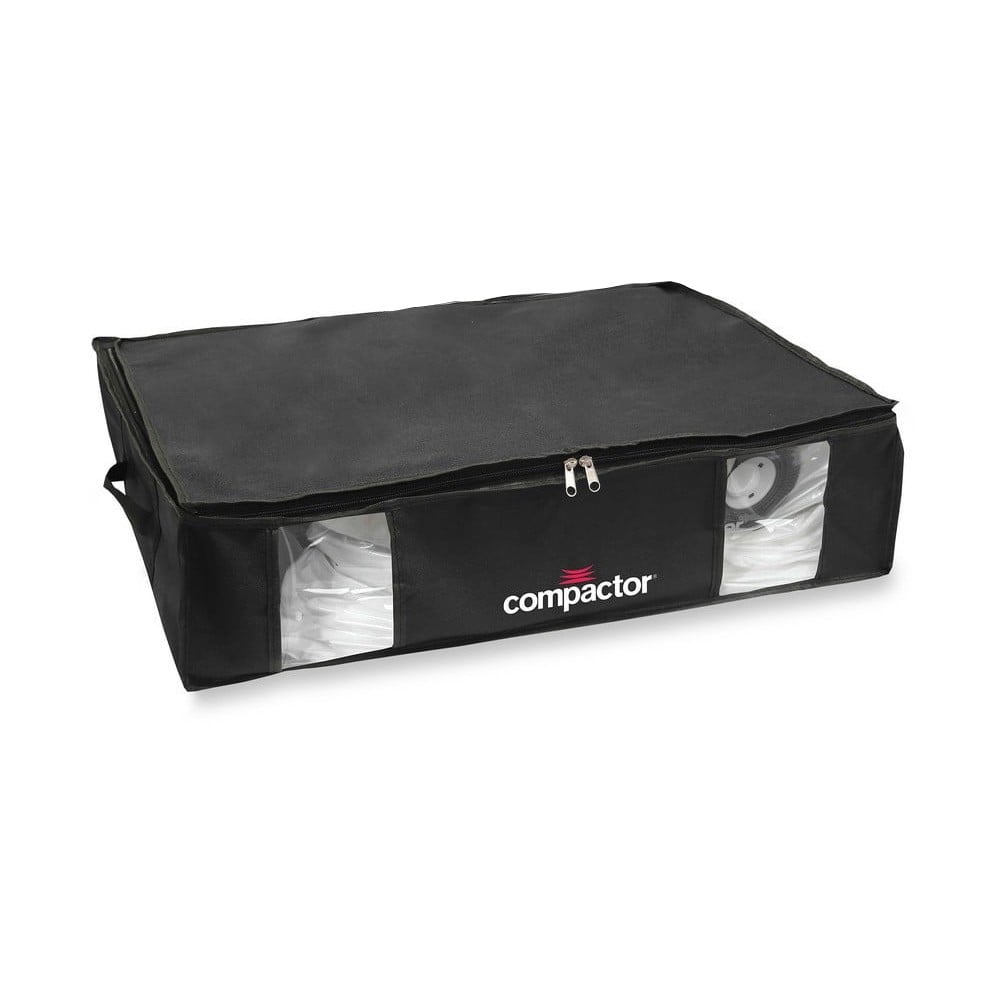 Set 2 cutii de depozitare sub pat Compactor Underbed Vacuum, negru Set 2 cutii de depozitare sub pat Compactor Underbed Vacuum, negru