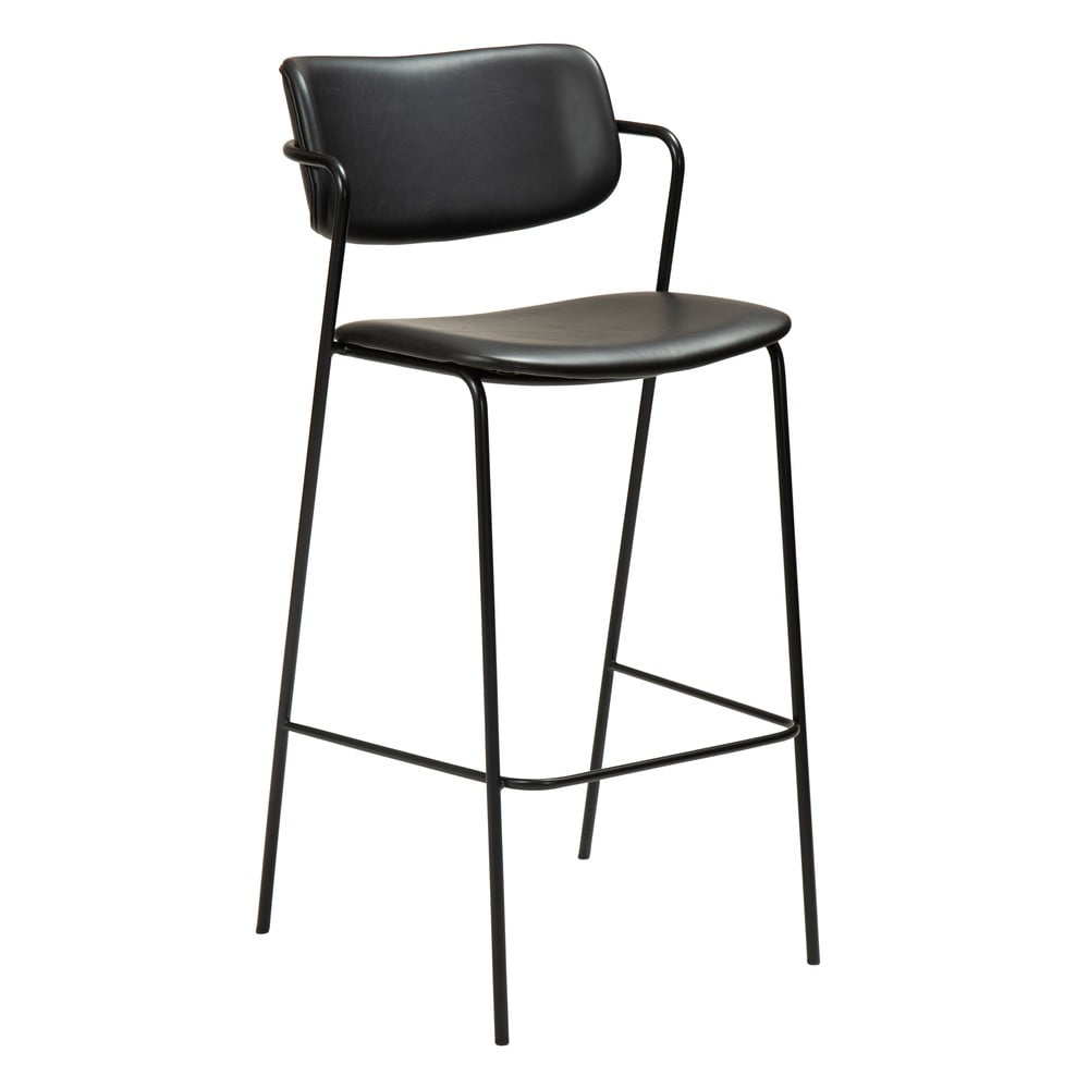 Scaun de bar din piele artificială DAN-FORM Denmark Zed, înălțime 107 cm, negru Scaun de bar din piele artificială DAN-FORM Denmark Zed, înălțime 107 cm, negru