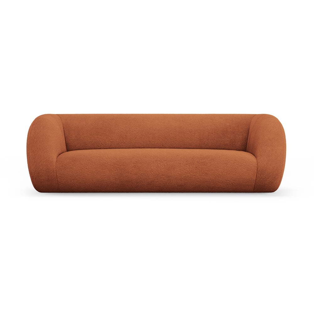 Canapea portocalie cu tapițerie din stofă bouclé 230 cm Essen – Cosmopolitan Design Canapea portocalie cu tapițerie din stofă bouclé 230 cm Essen – Cosmopolitan Design