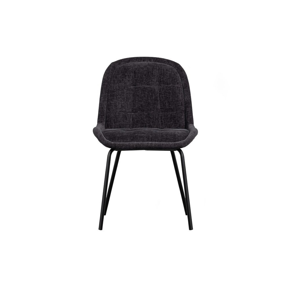 Scaune de dining gri-închis din catifea 2 buc. Crate – BePureHome Scaune de dining gri-închis din catifea 2 buc. Crate – BePureHome