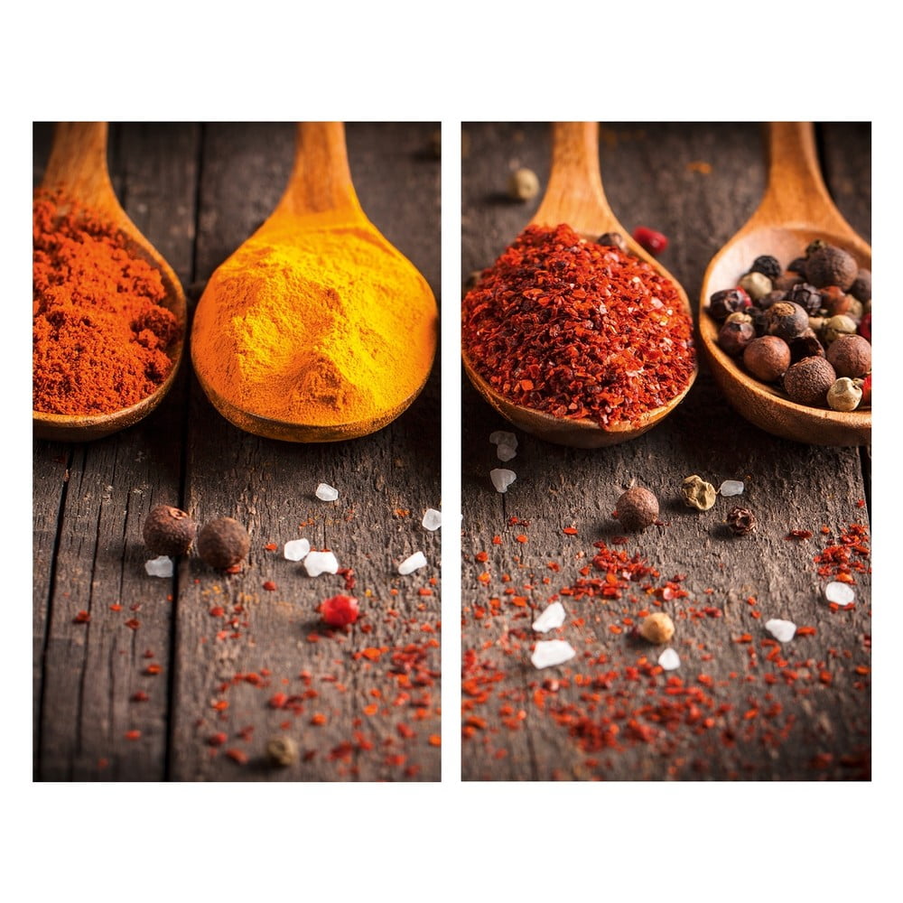 Protecții de aragaz 2 buc. din sticlă temperată 52x30 cm Curry – Allstar Protecții de aragaz 2 buc. din sticlă temperată 52x30 cm Curry – Allstar