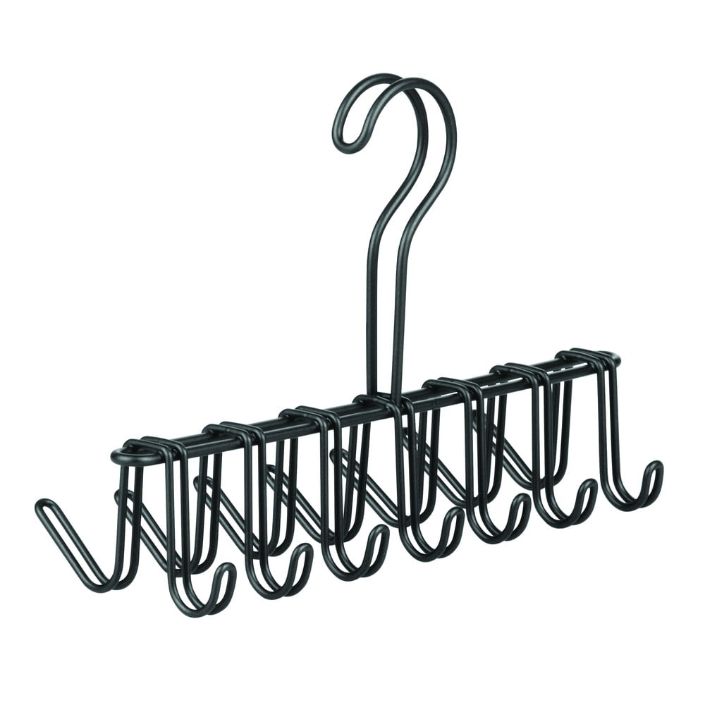 Cuier metalic pentru cravate și curele iDesign Classico, 17 x 25 cm, negru Cuier metalic pentru cravate și curele iDesign Classico, 17 x 25 cm, negru