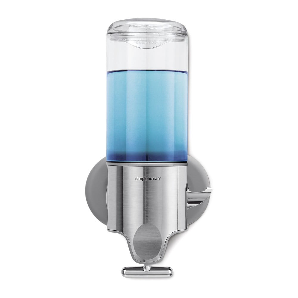 Dispenser de săpun de perete din oțel inoxidabil, argintiu, 440 ml - simplehuman Dispenser de săpun de perete din oțel inoxidabil, argintiu, 440 ml - simplehuman