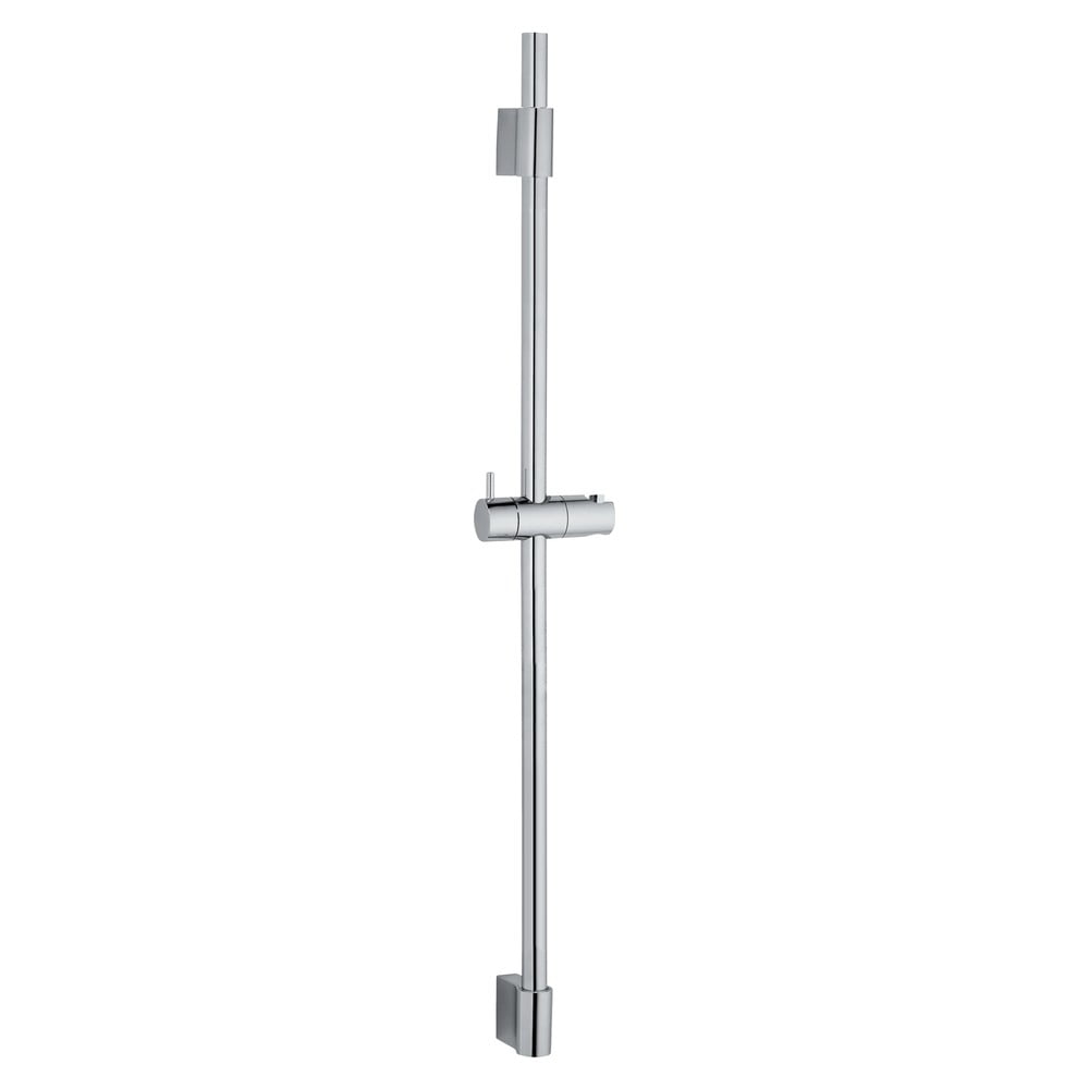 Tijă de duș argintiu-lucios de montat pe perete din oțel inoxidabil 90 cm Classic – Wenko Tijă de duș argintiu-lucios de montat pe perete din oțel inoxidabil 90 cm Classic – Wenko