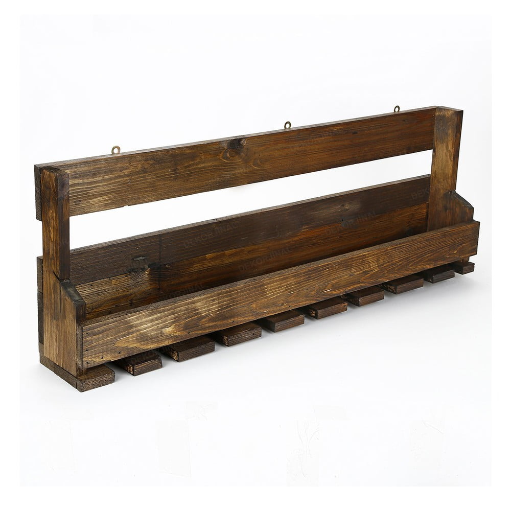 Stand pentru vin fabricat manual, din lemn masiv cu suport pentru pahare Catalin Faina, 90 x 30 x 12 cm Stand pentru vin fabricat manual, din lemn masiv cu suport pentru pahare Catalin Faina, 90 x 30 x 12 cm