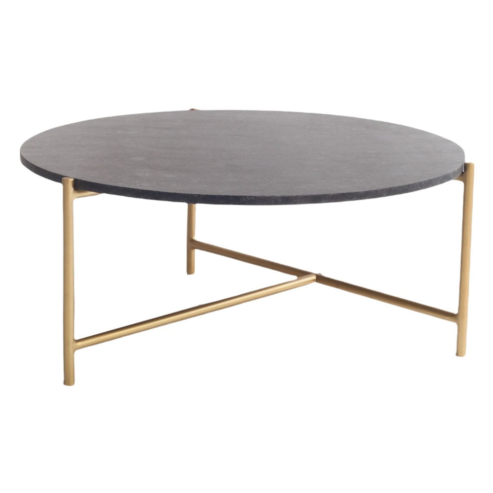 Măsuță de cafea neagră rotundă din marmură ø 80 cm Morgans – Really Nice Things Măsuță de cafea neagră rotundă din marmură ø 80 cm Morgans – Really Nice Things