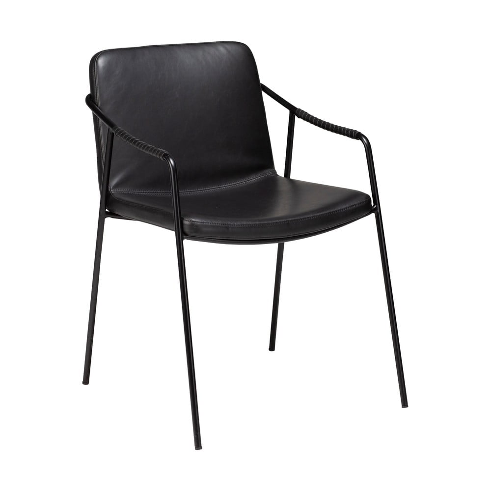 Scaun de dining din piele artificială DAN-FORM Denmark Boto, negru Scaun de dining din piele artificială DAN-FORM Denmark Boto, negru