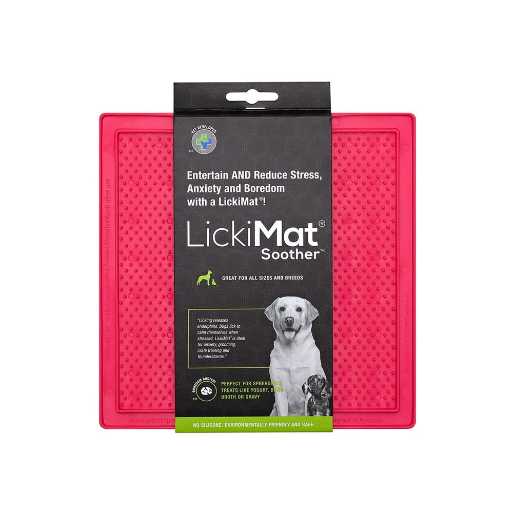 Covoraș de lins pentru animale de companie Soother Pink – LickiMat Covoraș de lins pentru animale de companie Soother Pink – LickiMat