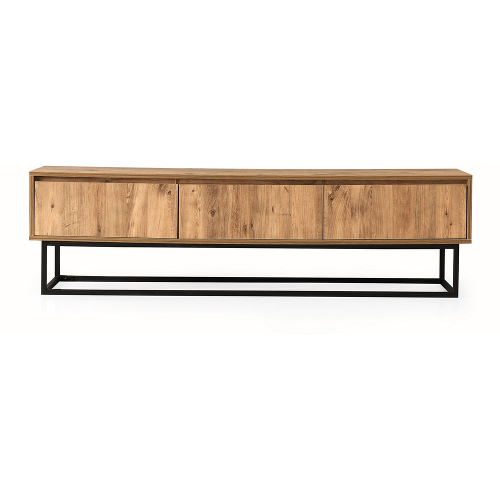 Comodă TV cu aspect de lemn de pin Kalune Design Tilsim, lungime 180 cm, natural Comodă TV cu aspect de lemn de pin Kalune Design Tilsim, lungime 180 cm, natural