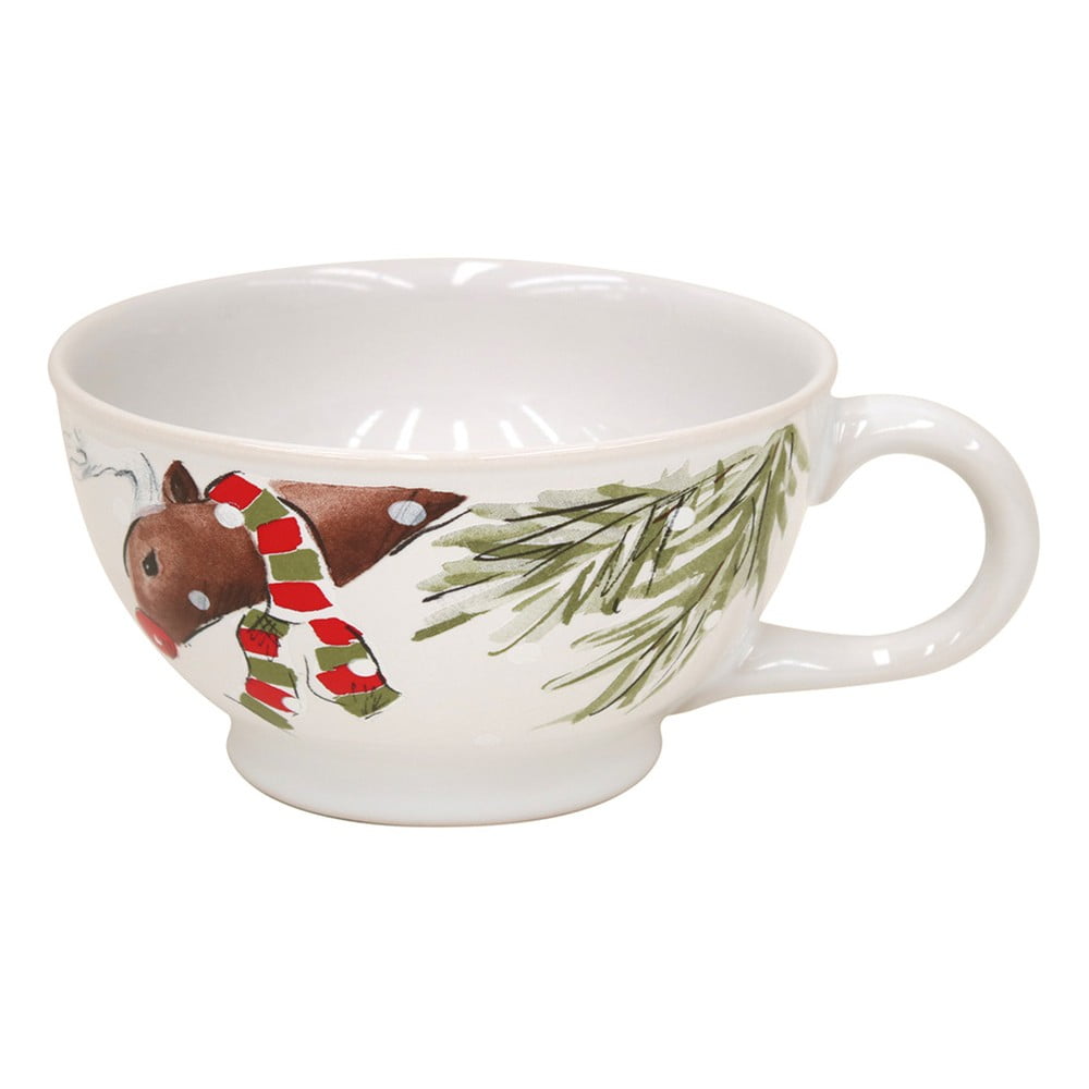 Ceașcă din gresie cu model de Crăciun Casafina Deer Friends, 0,7 l Ceașcă din gresie cu model de Crăciun Casafina Deer Friends, 0,7 l