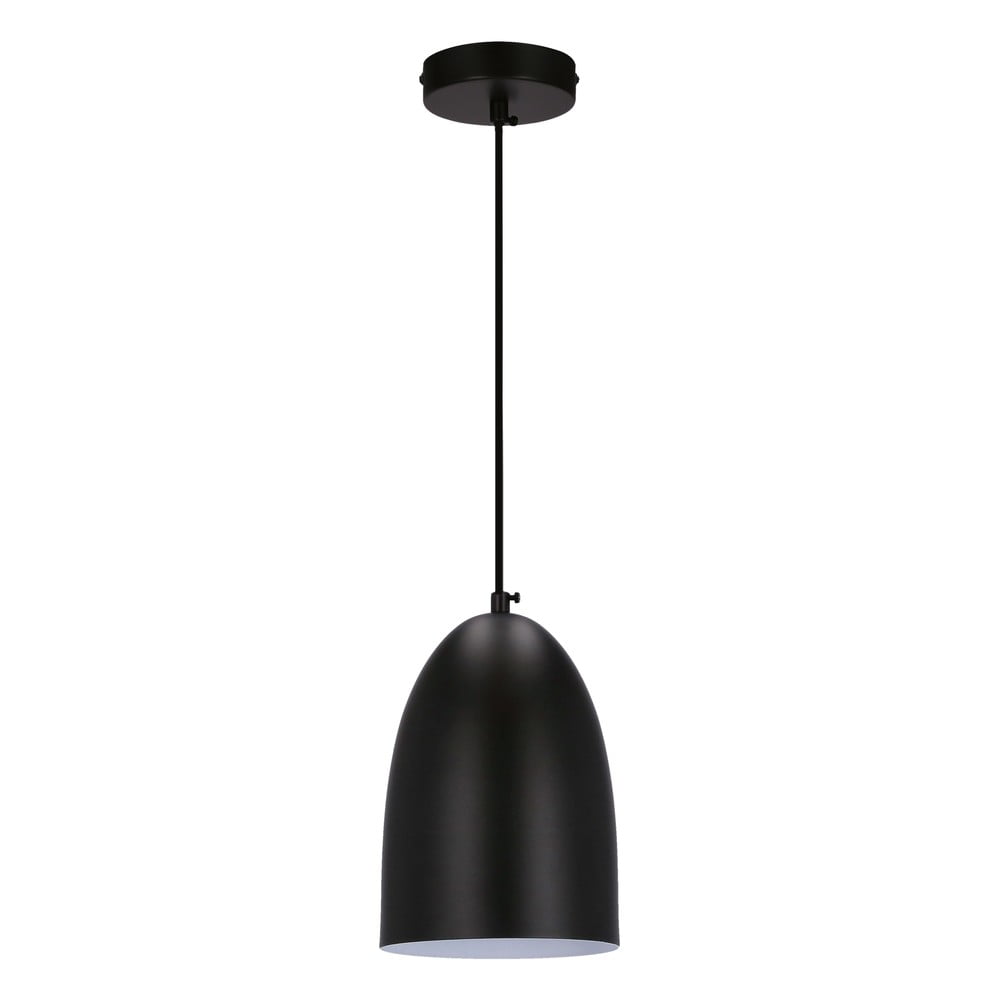 Lustră neagră cu abajur din metal ø 14 cm Icaro – Candellux Lighting Lustră neagră cu abajur din metal ø 14 cm Icaro – Candellux Lighting