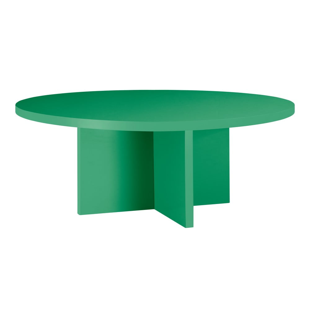 Măsuță de cafea verde rotundă ø 80 cm Pausa – Really Nice Things Măsuță de cafea verde rotundă ø 80 cm Pausa – Really Nice Things