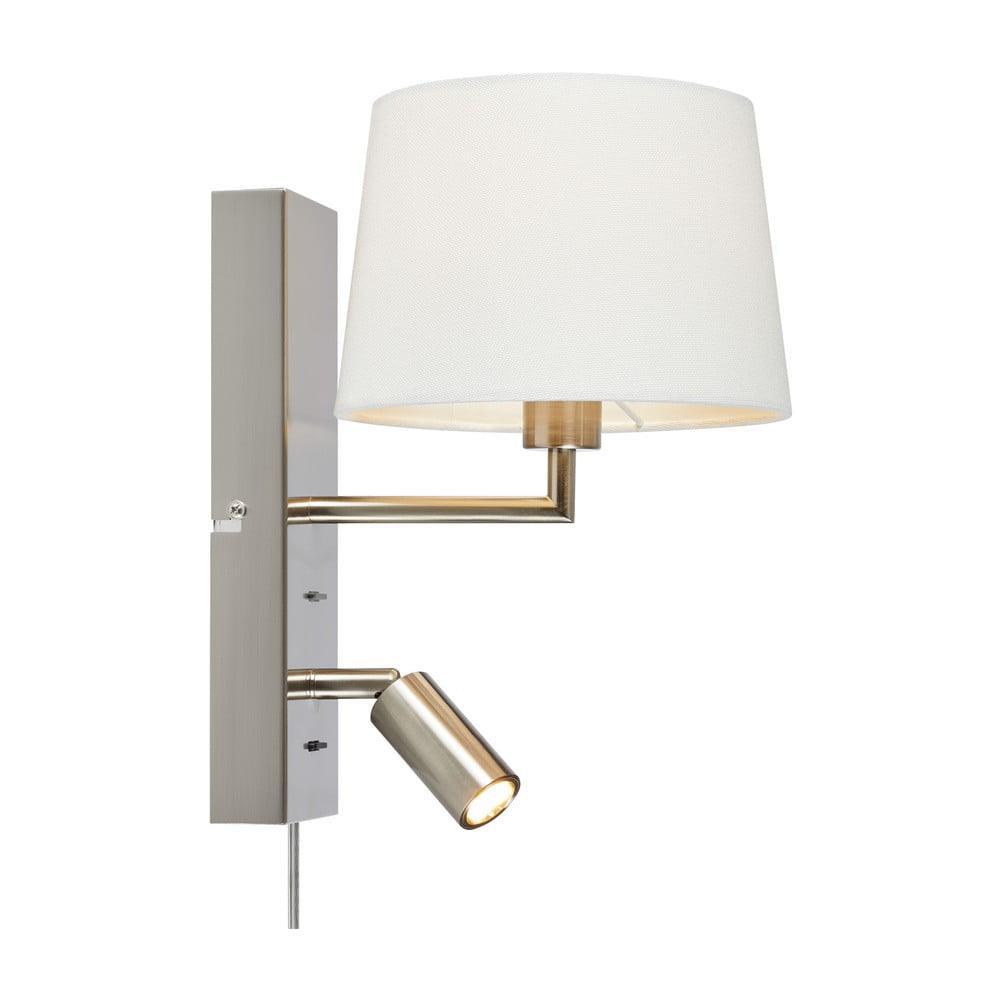 Aplică de perete albă/argintie LED (lungime 28,5 cm) Como – Markslöjd Aplică de perete albă/argintie LED (lungime 28,5 cm) Como – Markslöjd