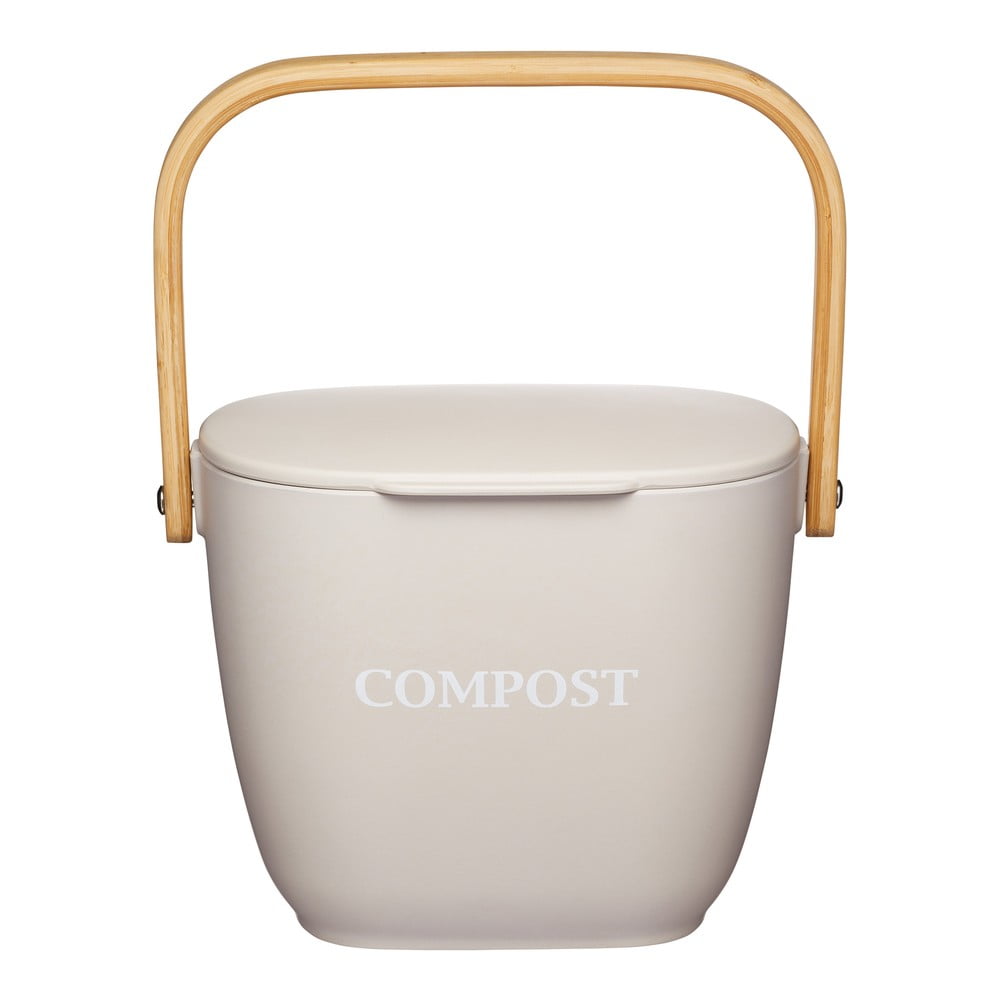 Coș de gunoi compostabil din bambus Kitchen Craft Natural Elements, bej Coș de gunoi compostabil din bambus Kitchen Craft Natural Elements, bej