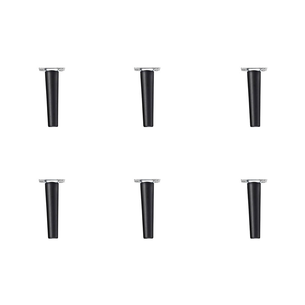 Picioare din lemn de fag negru în set de 6 Mistral - Hammel Furniture Picioare din lemn de fag negru în set de 6 Mistral - Hammel Furniture