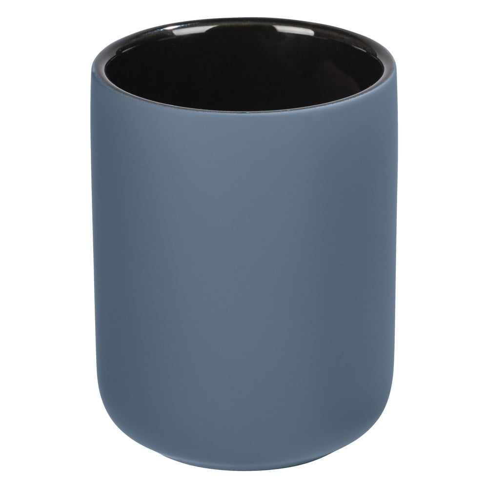 Suport din ceramică pentru periuțe de dinți Wenko Avellino, albastru Suport din ceramică pentru periuțe de dinți Wenko Avellino, albastru