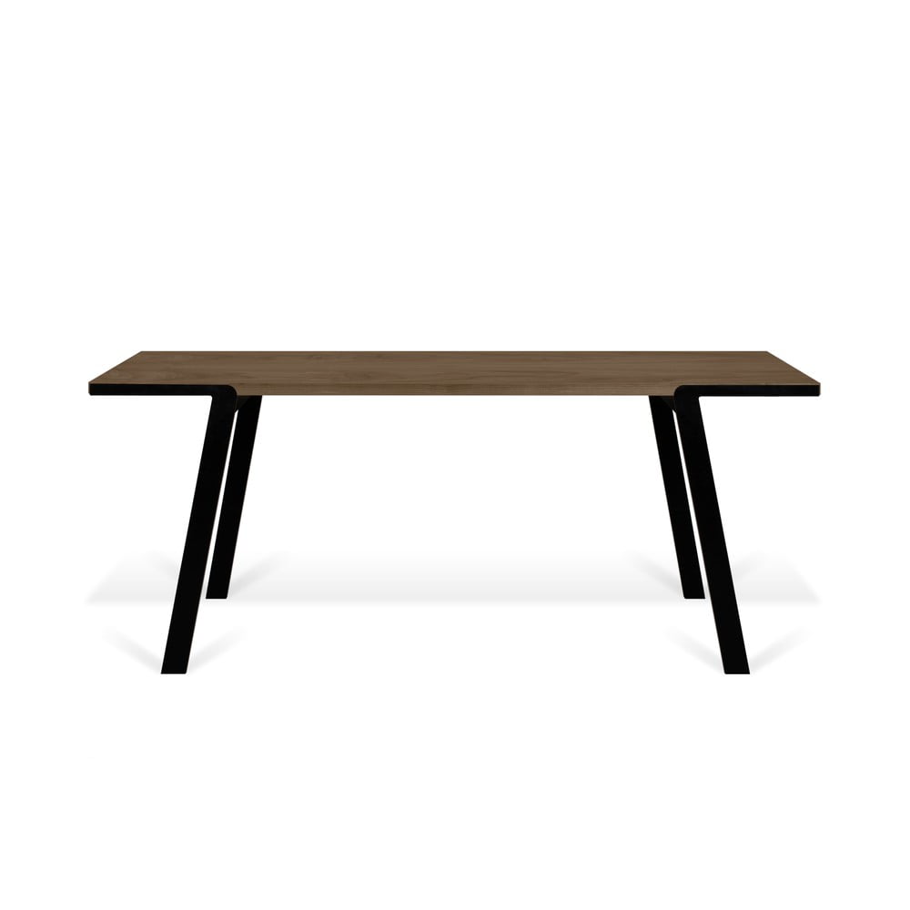Masă de dining cu aspect de lemn de nuc 200x100 cm Drift - TemaHome Masă de dining cu aspect de lemn de nuc 200x100 cm Drift - TemaHome