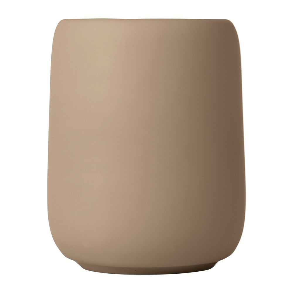 Recipient pentru periuța de dinți Blomus Sono, 300 ml, maro deschis Recipient pentru periuța de dinți Blomus Sono, 300 ml, maro deschis