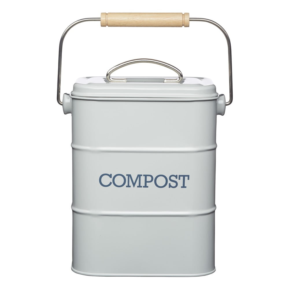 Recipient pentru deșeuri compostabile Kitchen Craft Living Nostalgia, gri, 3 l Recipient pentru deșeuri compostabile Kitchen Craft Living Nostalgia, gri, 3 l