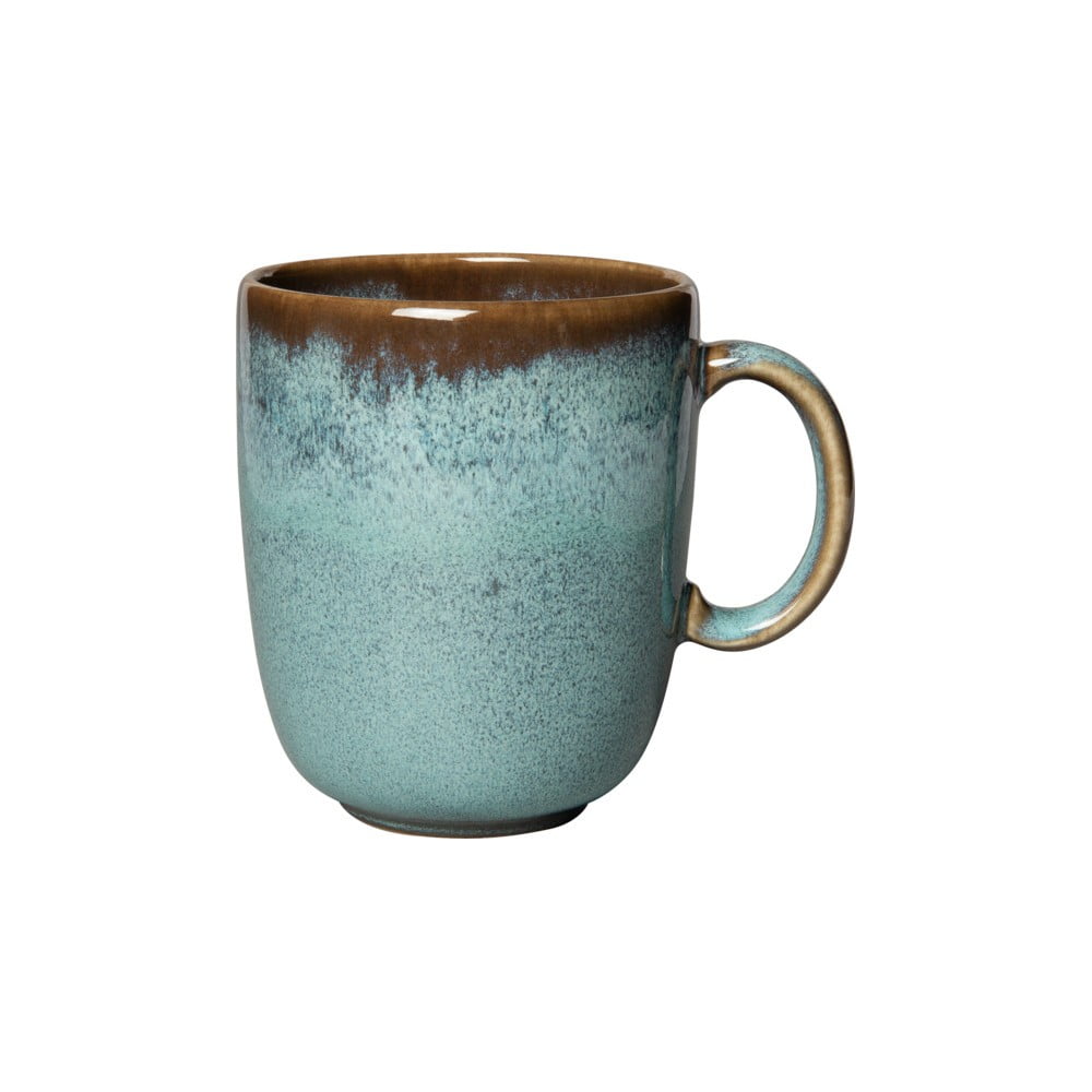 Cană din gresie ceramică Villeroy & Boch Like Lave, 400 ml, turcoaz - maro Cană din gresie ceramică Villeroy & Boch Like Lave, 400 ml, turcoaz - maro
