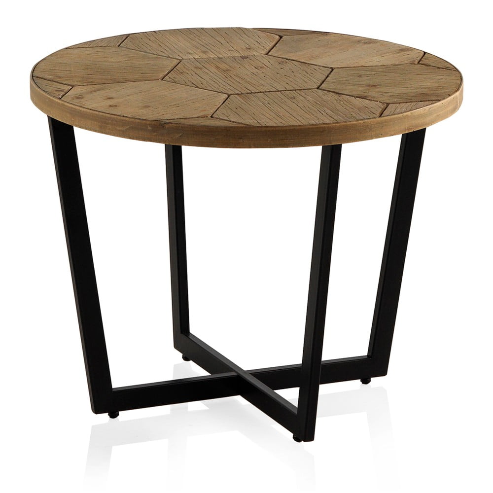 Masă de cafea cu structură din fier Geese Honeycomb, ⌀ 59 cm, negru Masă de cafea cu structură din fier Geese Honeycomb, ⌀ 59 cm, negru