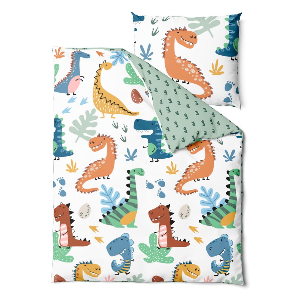 Lenjerie de pat pentru copii din bumbac 140x200 cm Dinos – Bonami Selection Lenjerie de pat pentru copii din bumbac 140x200 cm Dinos – Bonami Selection