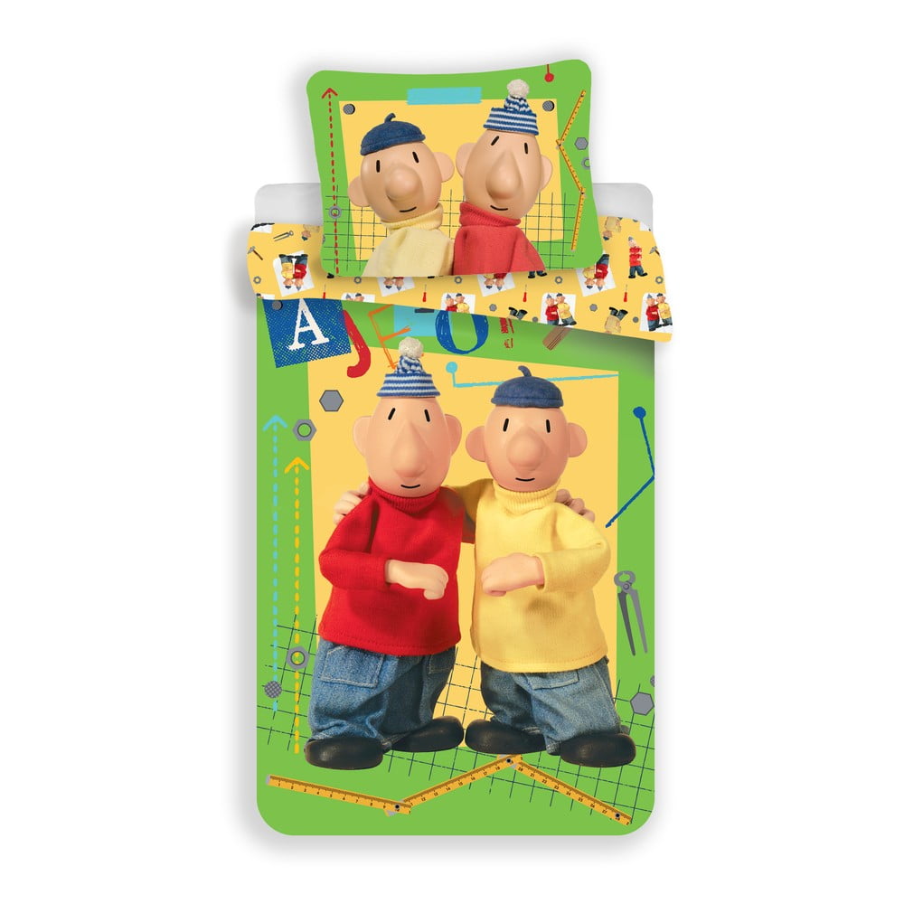 Lenjerie de pat pentru copii din bumbac pentru pat de o persoană 140x200 cm Pat a Mat – Jerry Fabrics Lenjerie de pat pentru copii din bumbac pentru pat de o persoană 140x200 cm Pat a Mat – Jerry Fabrics