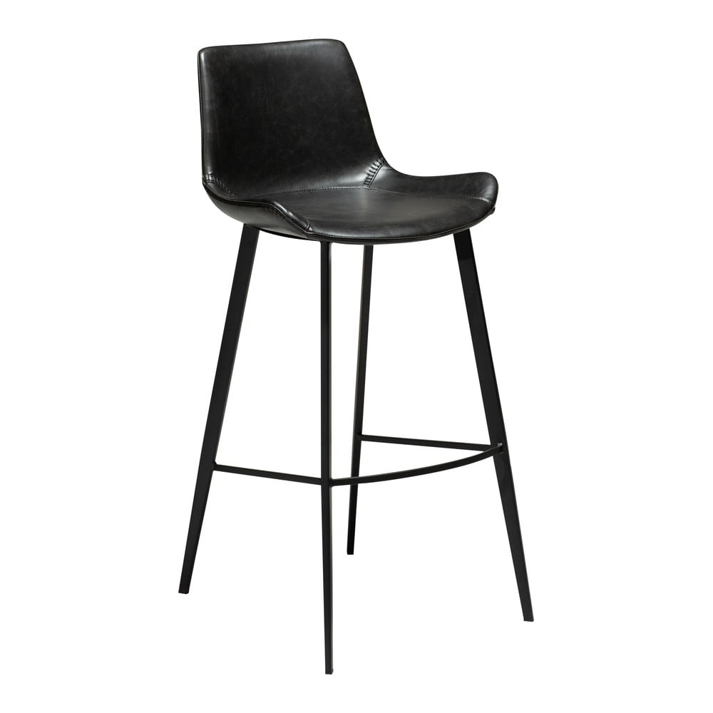 Scaun bar din piele ecologică DAN–FORM Denmark Hype, înălțime 102 cm, negru Scaun bar din piele ecologică DAN–FORM Denmark Hype, înălțime 102 cm, negru