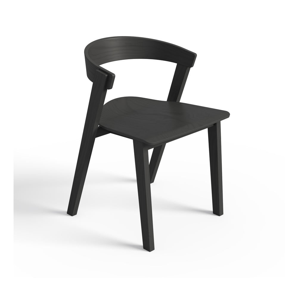 Scaune de dining negre 2 buc. din lemn masiv de fag Sand – TemaHome Scaune de dining negre 2 buc. din lemn masiv de fag Sand – TemaHome