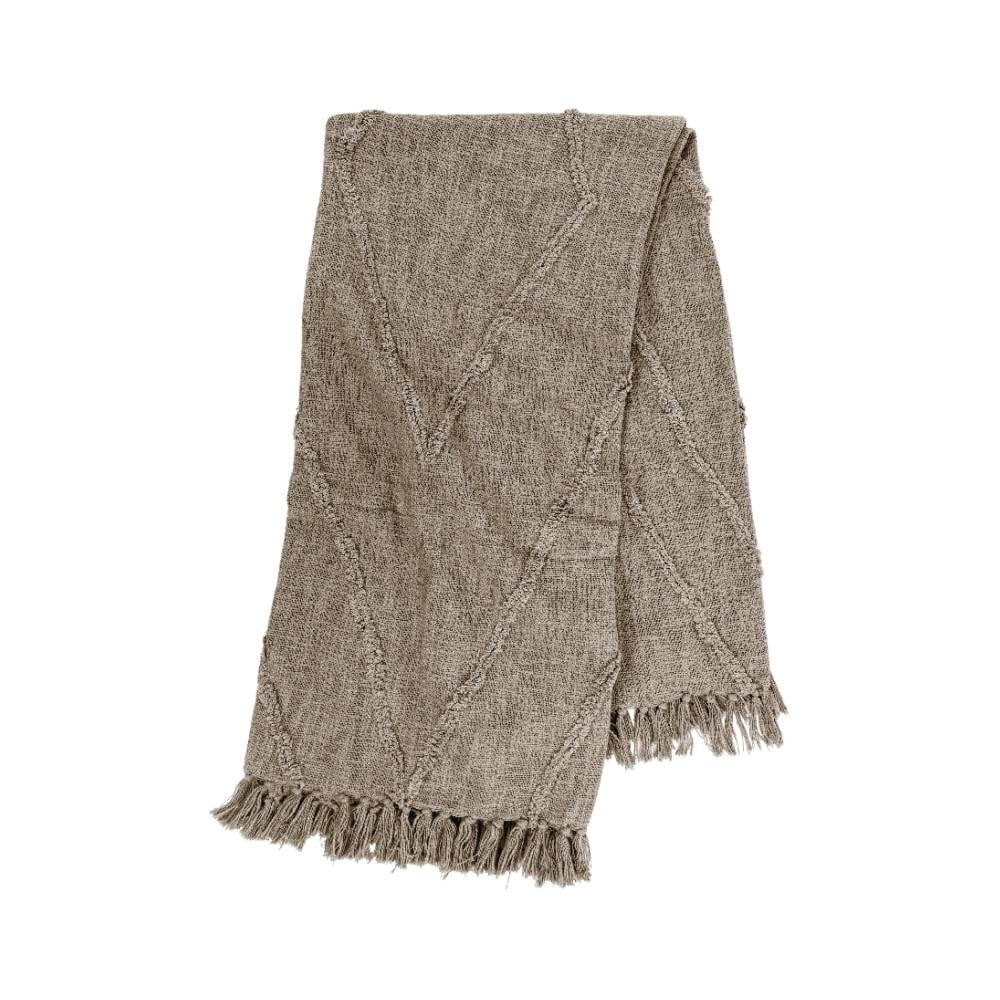 Cuvertură maro deschis din bumbac pentru pat dublu 250x260 cm Sahara - Tiseco Home Studio Cuvertură maro deschis din bumbac pentru pat dublu 250x260 cm Sahara - Tiseco Home Studio
