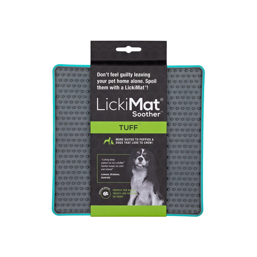 Covoraș de lins pentru animale de companie Soother Tuff Turquoise – LickiMat Covoraș de lins pentru animale de companie Soother Tuff Turquoise – LickiMat