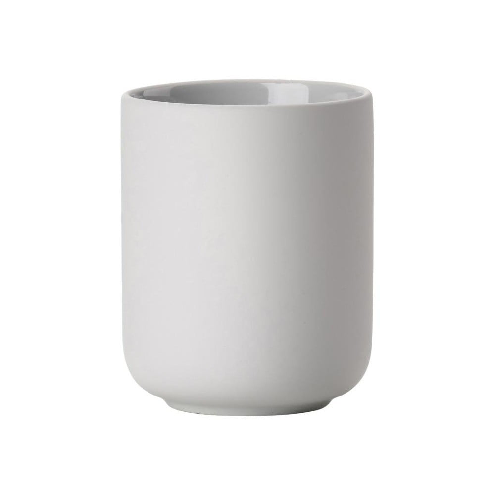 Suport din ceramică pentru periuțele de dinți Zone Soft Grey, gri deschis Suport din ceramică pentru periuțele de dinți Zone Soft Grey, gri deschis