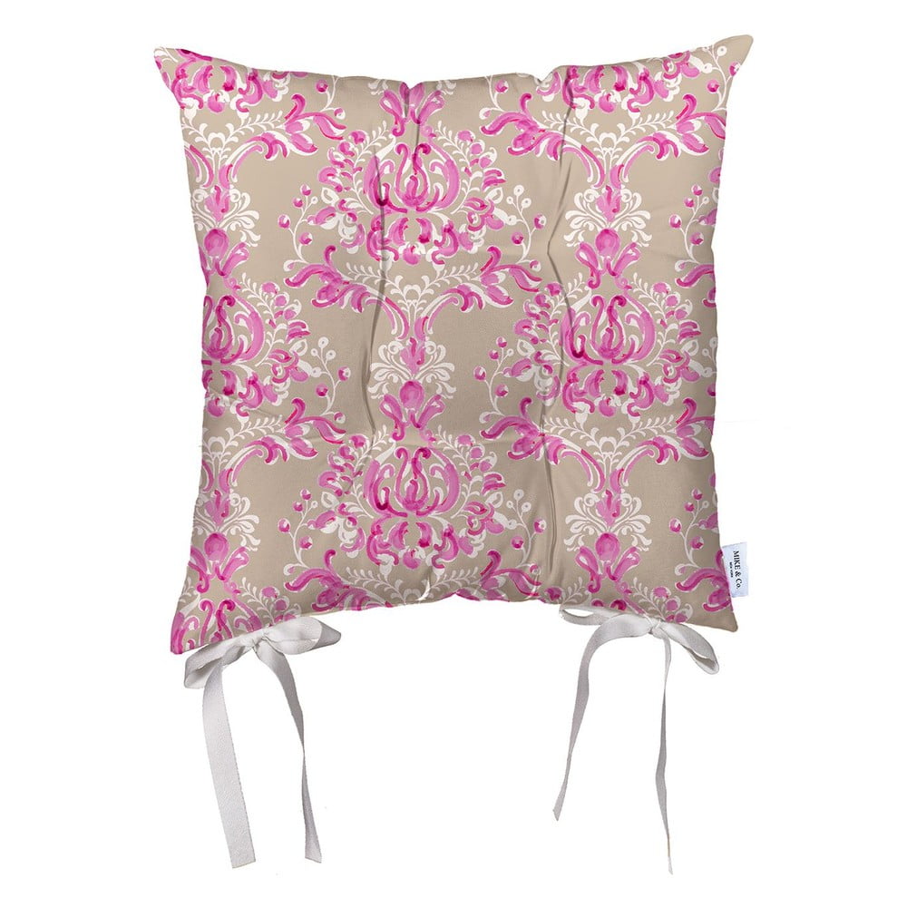Pernă din microfibră pentru scaun Mike & Co. NEW YORK Butterflies Pattern, 36 x 36 cm, bej-roz Pernă din microfibră pentru scaun Mike & Co. NEW YORK Butterflies Pattern, 36 x 36 cm, bej-roz