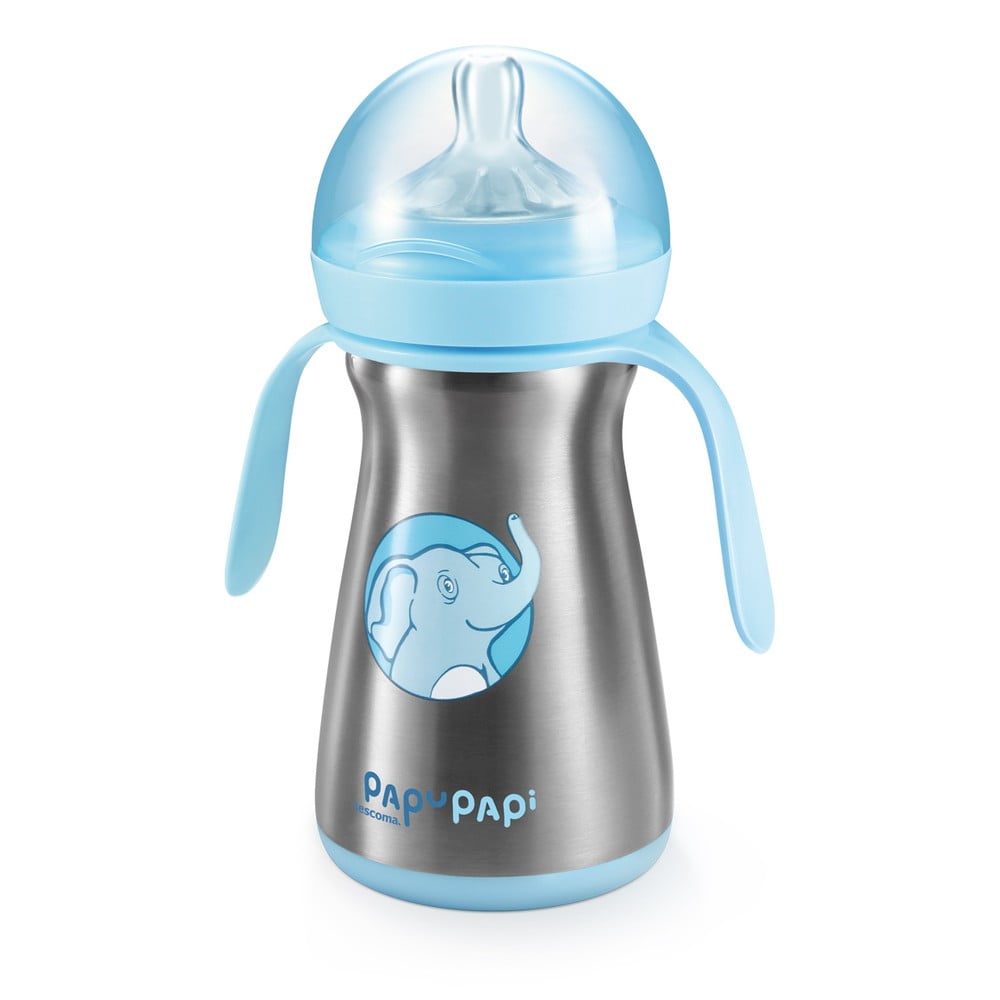 Sticlă termo albastră din oțel inoxidabil pentru copii 0,2 l Papu Papi - Tescoma Sticlă termo albastră din oțel inoxidabil pentru copii 0,2 l Papu Papi - Tescoma
