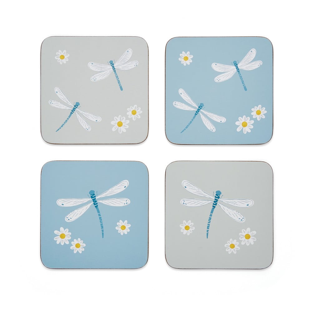 Coasters albastru-deschis/gri-deschis 4 buc. din plută English Meadow – Cooksmart ® Coasters albastru-deschis/gri-deschis 4 buc. din plută English Meadow – Cooksmart ®