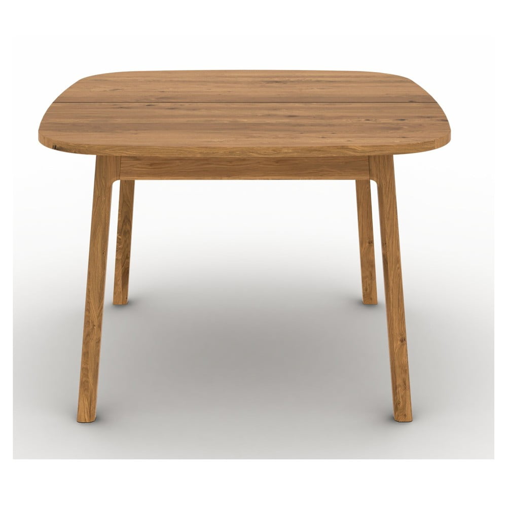 Masă de dining în culoare naturală extensibilă din lemn de stejar 100x200 cm Twig – The Beds Masă de dining în culoare naturală extensibilă din lemn de stejar 100x200 cm Twig – The Beds