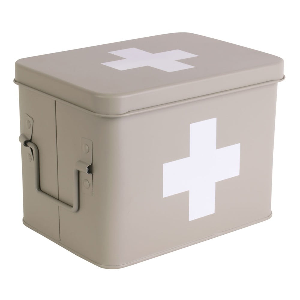 Trusă de prim ajutor din metal PT LIVING Medicină, lățime 21,5 cm, bej Trusă de prim ajutor din metal PT LIVING Medicină, lățime 21,5 cm, bej