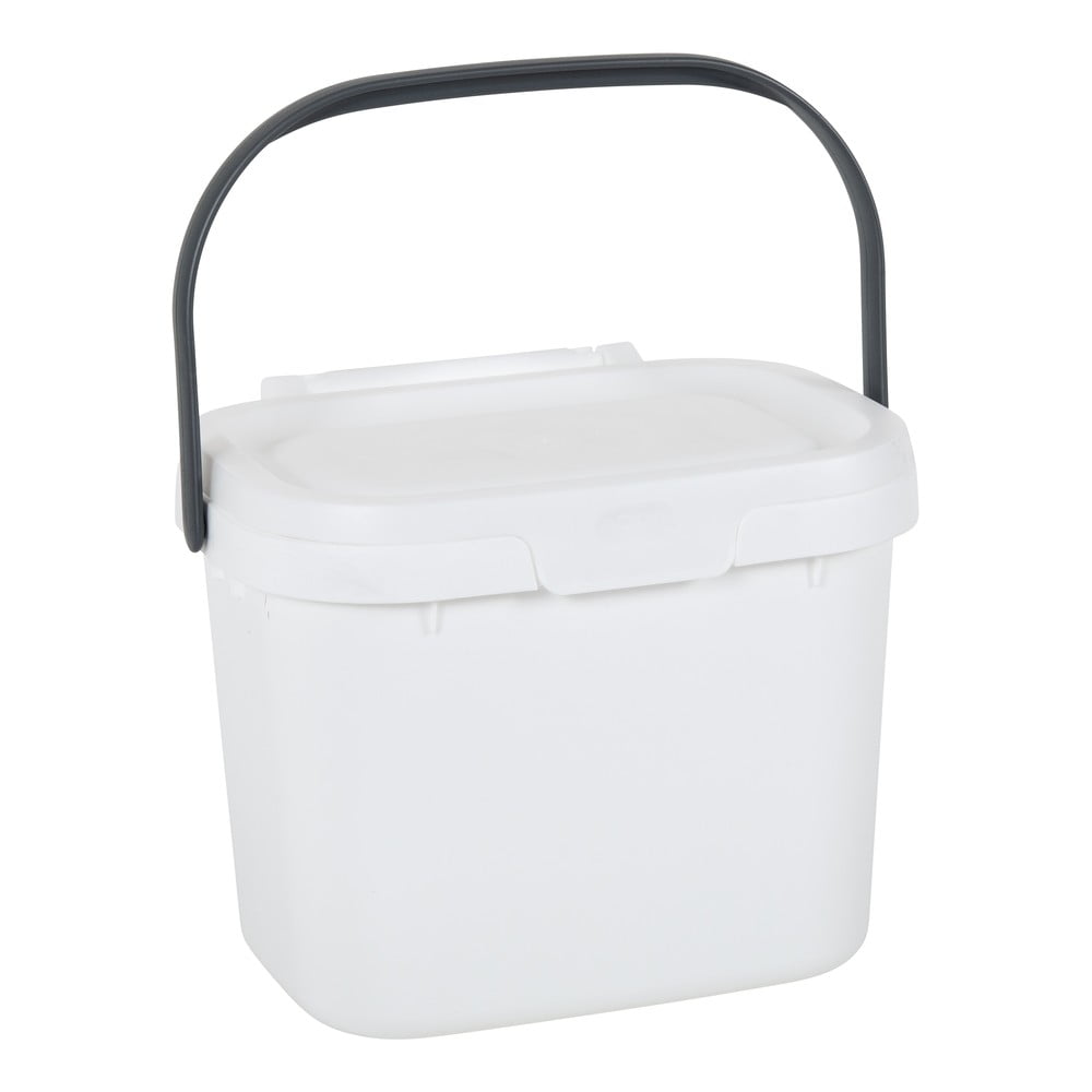 Recipient pentru deșeuri compostabile cu capac Addis, 24,5 x 18,5 x 19 cm, alb Recipient pentru deșeuri compostabile cu capac Addis, 24,5 x 18,5 x 19 cm, alb