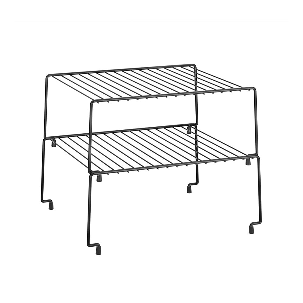 Set 2 rafturi suplimentare pentru bucătărie Metaltex Brooklyn Lava, negru Set 2 rafturi suplimentare pentru bucătărie Metaltex Brooklyn Lava, negru