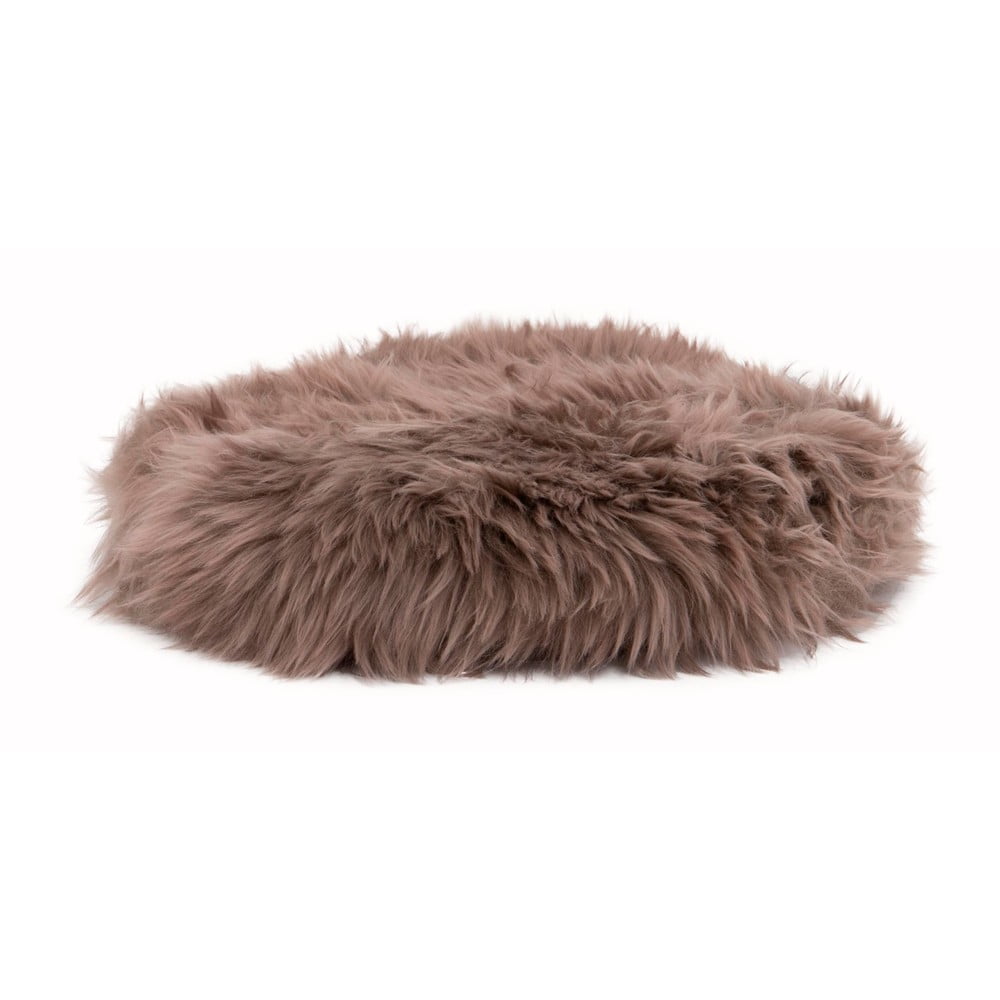Pernă scaun din blană de oaie Native Natural Round, ⌀ 40 cm, maro Pernă scaun din blană de oaie Native Natural Round, ⌀ 40 cm, maro