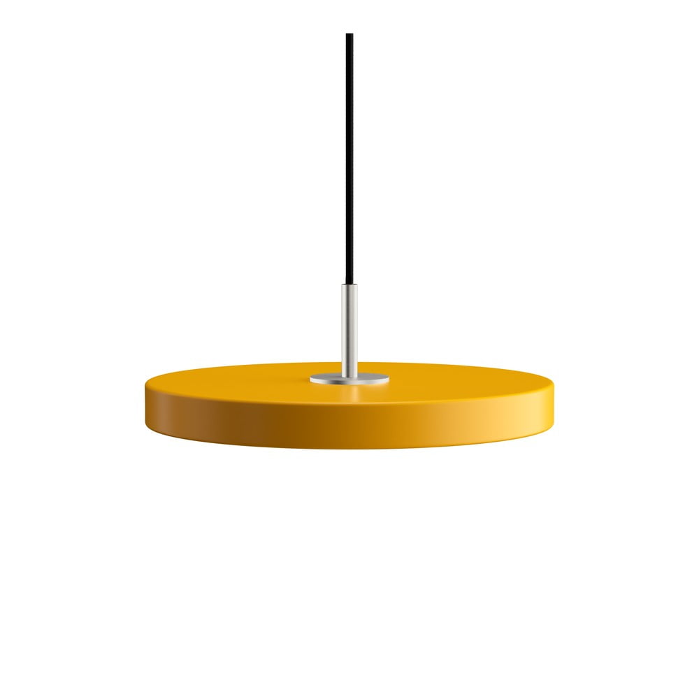 Lustră galben ocru LED cu abajur din metal ø 31 cm Asteria Mini – UMAGE Lustră galben ocru LED cu abajur din metal ø 31 cm Asteria Mini – UMAGE