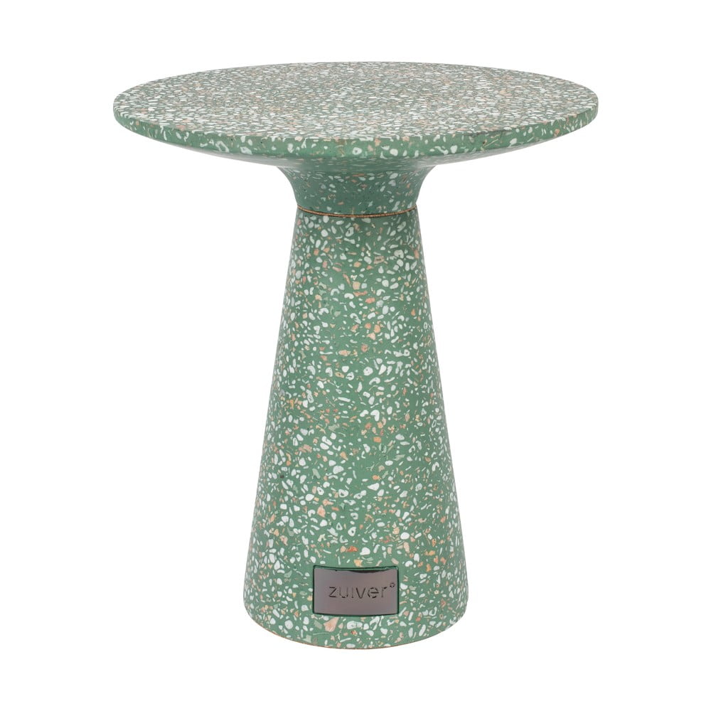 Măsuță auxiliară adecvată și pentru exterior Zuiver Victoria, ø 41 cm, verde Măsuță auxiliară adecvată și pentru exterior Zuiver Victoria, ø 41 cm, verde