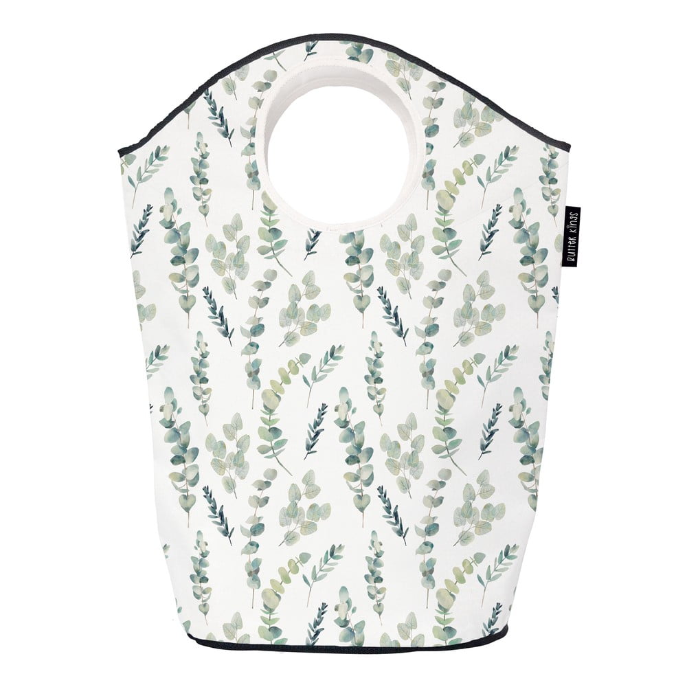 Coș de rufe din material textil 80 l Eucalyptus Branches – Butter Kings Coș de rufe din material textil 80 l Eucalyptus Branches – Butter Kings