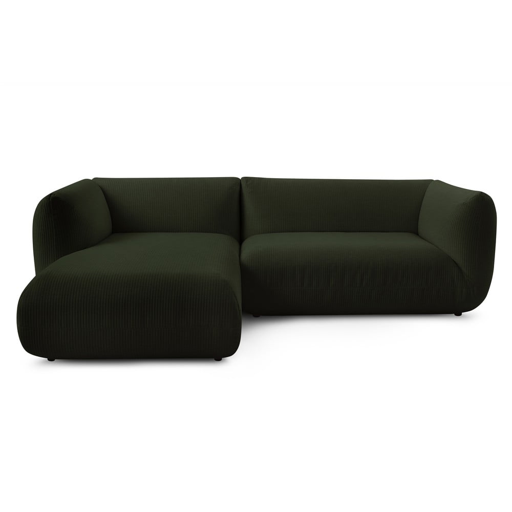 Colțar verde cu tapițerie din catifea reiată (cu colț pe partea stângă ) Lecomte – Bobochic Paris Colțar verde cu tapițerie din catifea reiată (cu colț pe partea stângă ) Lecomte – Bobochic Paris