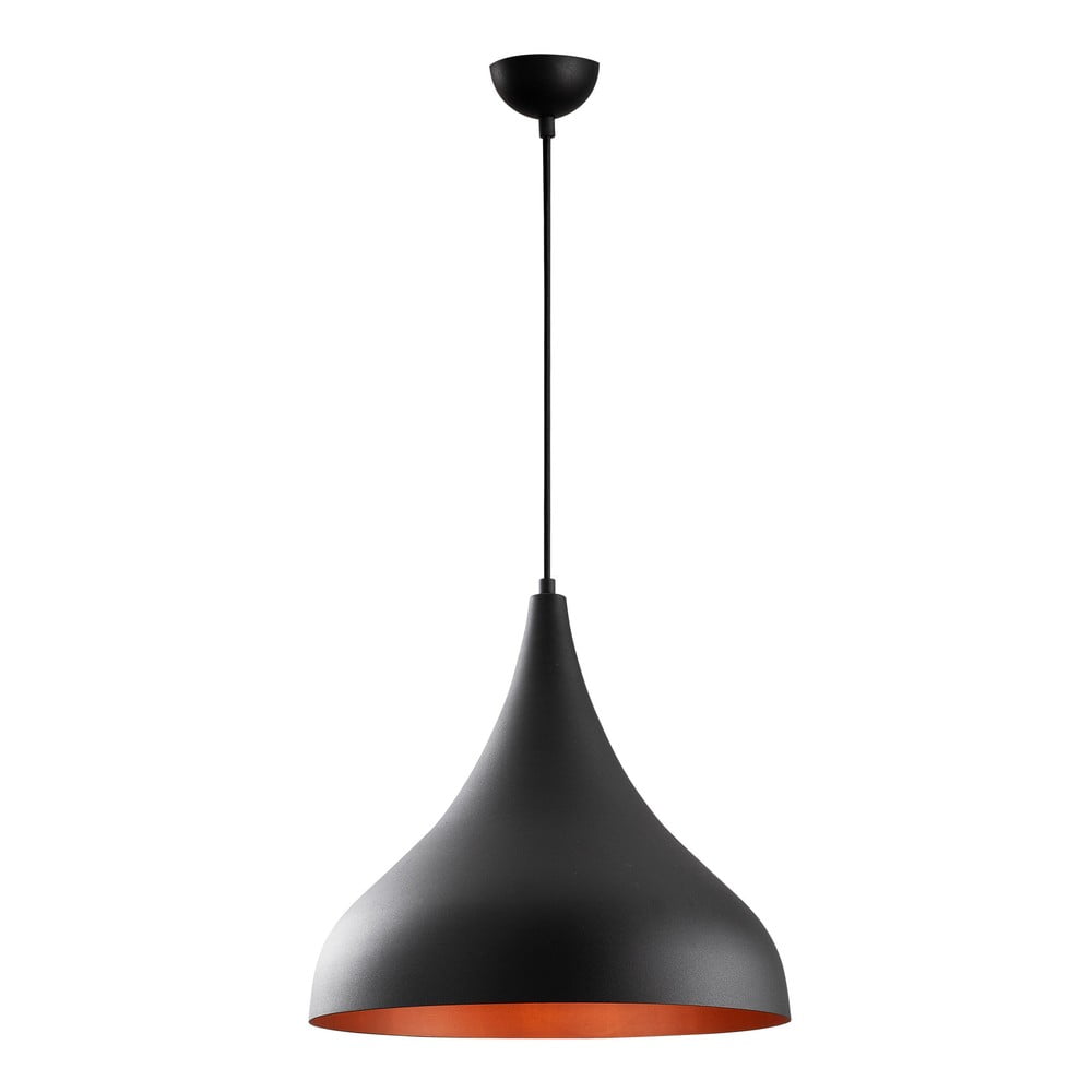 Lustră neagră cu abajur din metal ø 41 cm Berceste – Opviq lights Lustră neagră cu abajur din metal ø 41 cm Berceste – Opviq lights