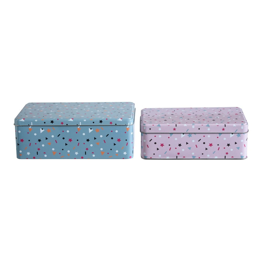 Cutii de depozitare 2 buc. din metal Stellar – Premier Housewares Cutii de depozitare 2 buc. din metal Stellar – Premier Housewares
