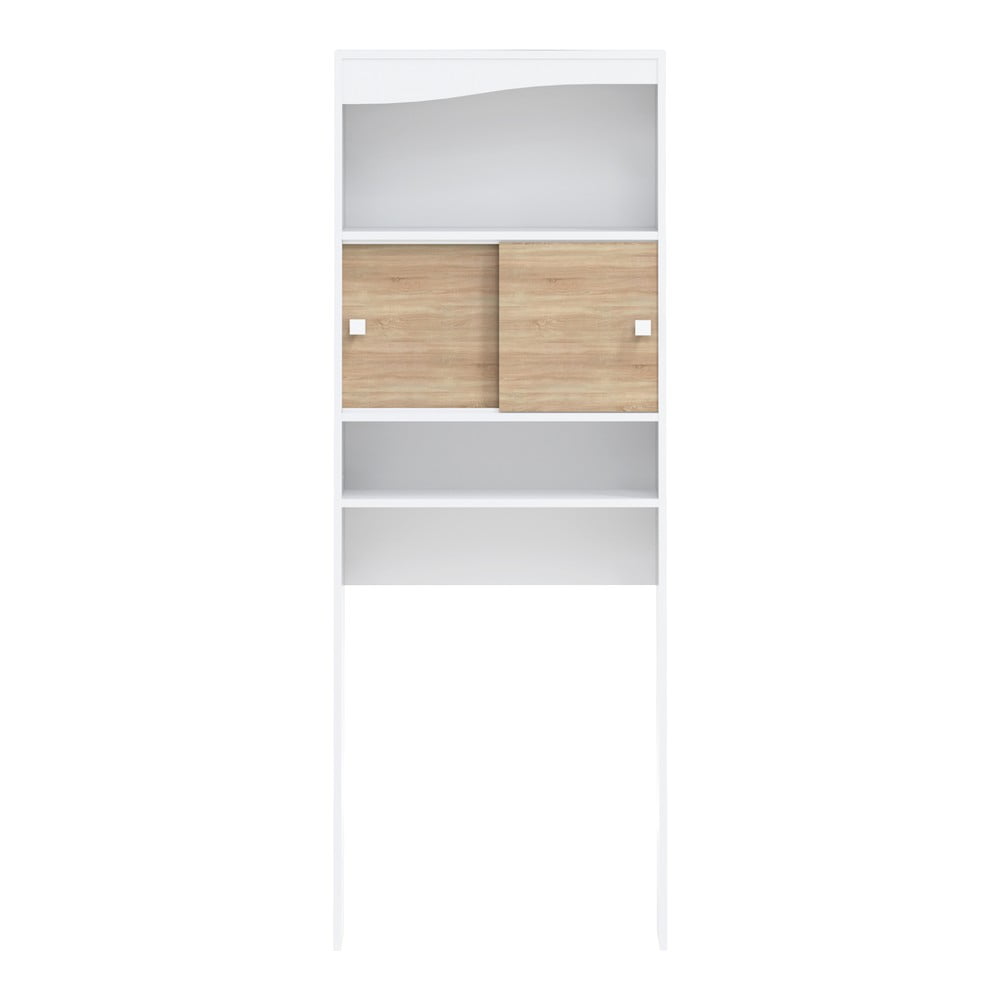 Dulap deasupra mașinii de spălat/WC alb-natural 64x177 cm Wave – TemaHome Dulap deasupra mașinii de spălat/WC alb-natural 64x177 cm Wave – TemaHome