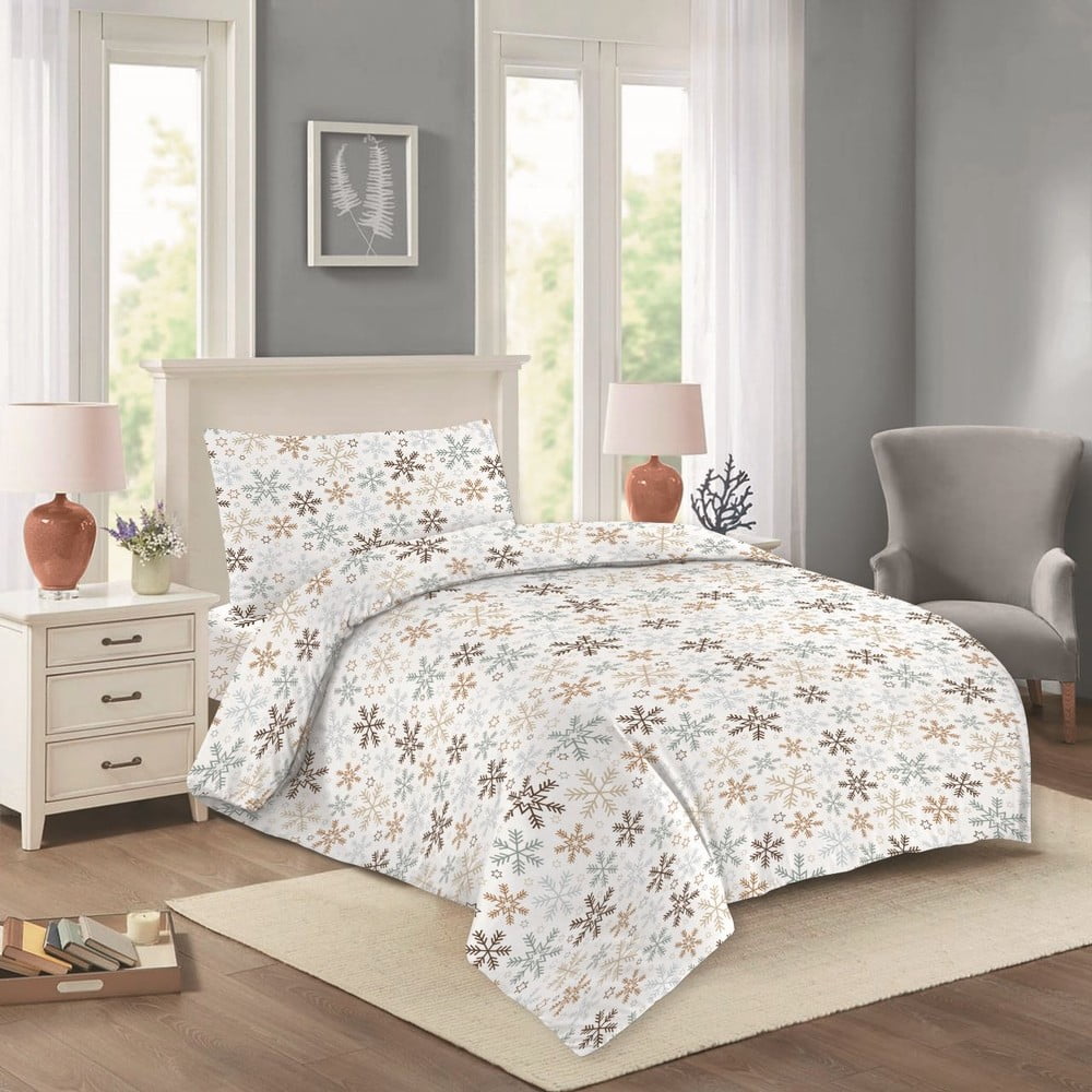 Lenjerie albă din bumbac pentru pat de o persoană 140x200 cm Nela – Cotton House Lenjerie albă din bumbac pentru pat de o persoană 140x200 cm Nela – Cotton House